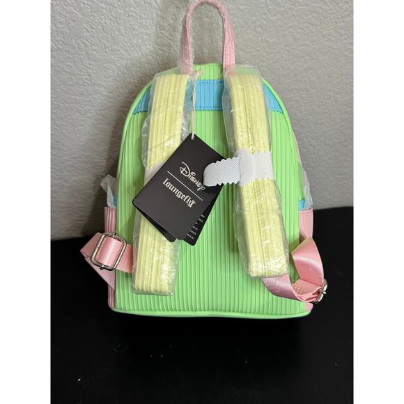Loungefly Disney Lilo Stitch Angel Love Pastel Mini Backpack Bag NWT BoxLunch Ex - Picture 3 of 5